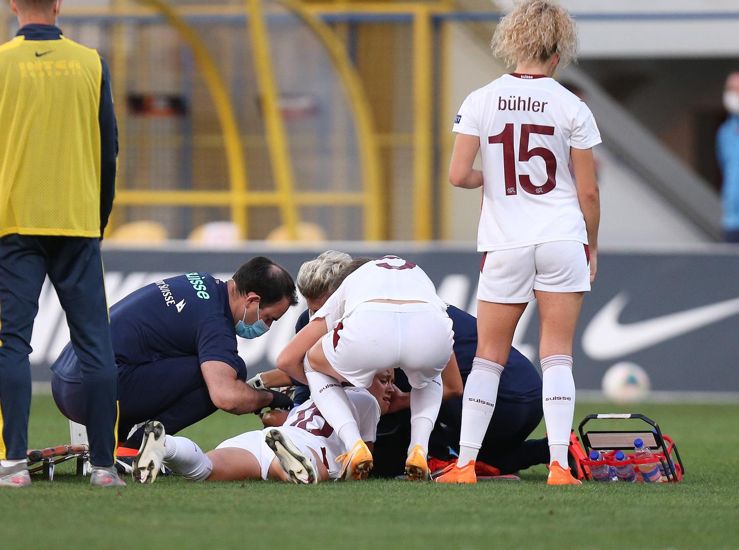 18.09.2020., Zapresic - Kvalifikacijska utakmica za zensko nogometno EP, Hrvatska - Svicarska. Photo: Marko Prpic/PIXSELL