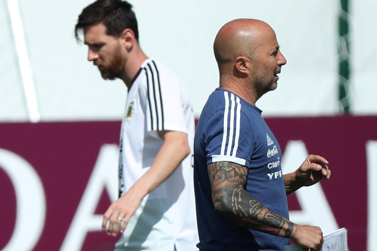 Jorge Sampaoli i Lionel Messi