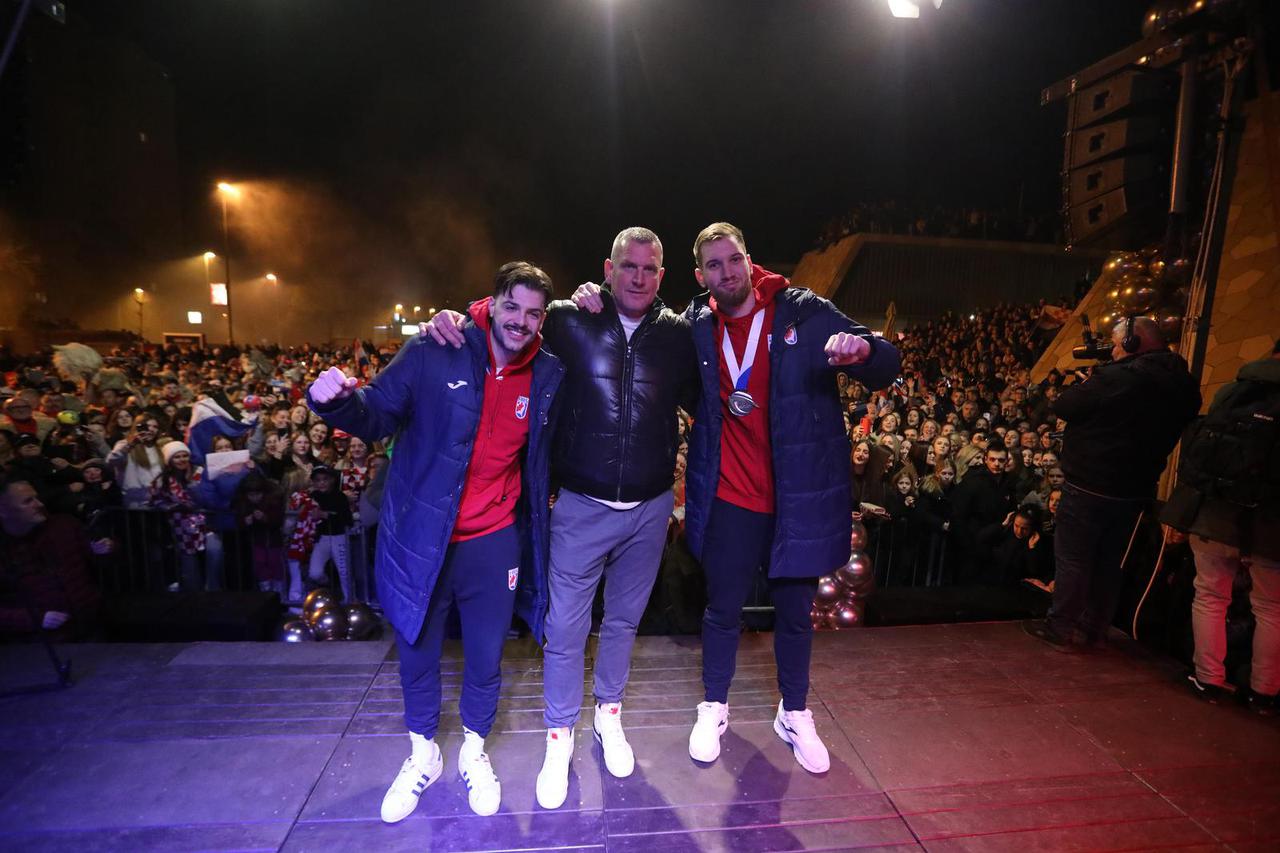 Rijeka: Doček srebrnih Tina Lučina, Filipa Glavaša i Valtera Matoševića