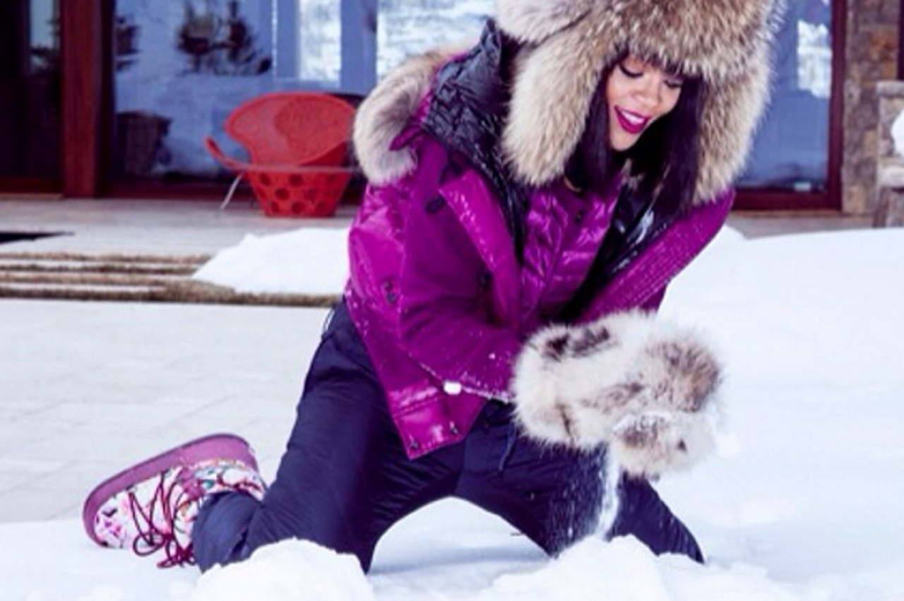 Rihanna na snijegu
