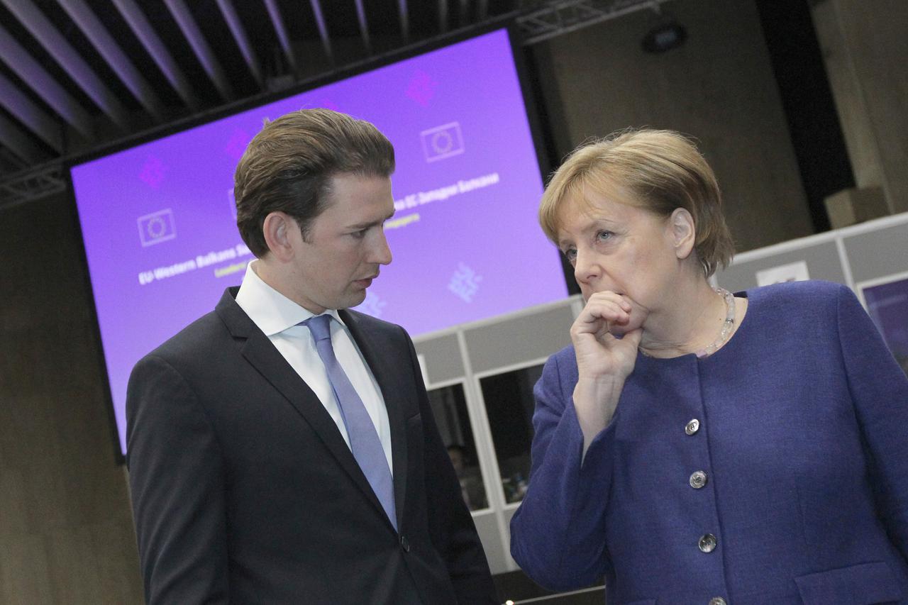 Sebastian Kurz i Angela Merkel