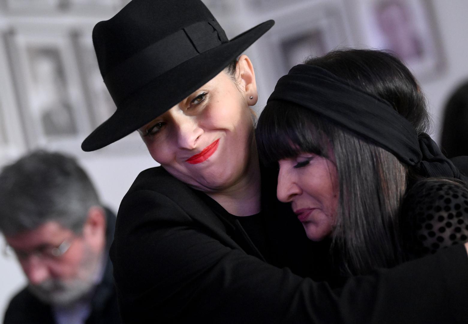 05.01.2024., Zagreb - Komemoracija za pokojnog Juricu Popovica odrzala se u Klubu knjizevnika. Zrinka Cvitesic, Matija Vuica Photo: Marko Lukunic/PIXSELL