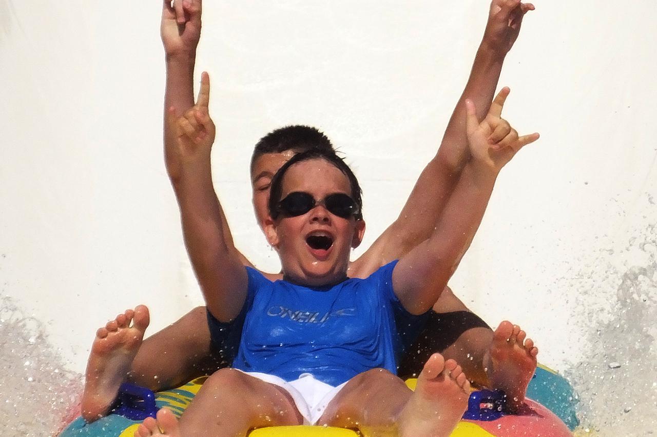 03.07.2014., Brtonigla - U Brtonigli je otvoren prvi vodeni park u Hrvatskoj, Aquapark Istralandia, koji je svoja vrata otvorio  u subotu, 21. lipnja 2014. godine. Aquapark je u vlasnistvu poduzetnika Branka Kovacic a iz Poreca. Photo: Dusko Marusic/PIXSE