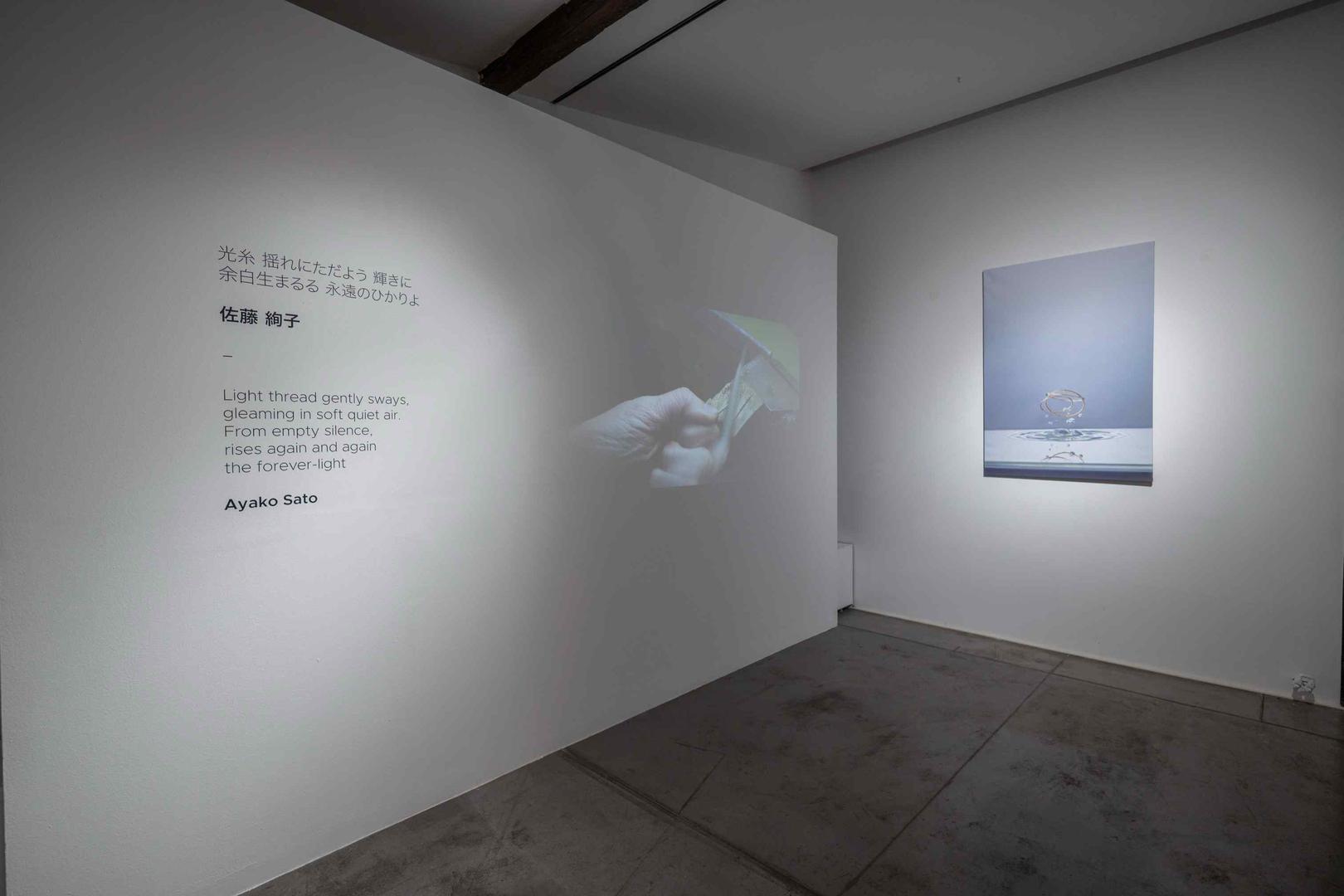 Izložbeni postav, autora Svebora Andrijevića, dodatno pojačava dojmljivost kolekcije. Nakit je predstavljen u dijalogu s fotografijama i videom Vanje Šolina, gdje zlatne forme izranjaju iz vode i svjetla, prelazeći iz predmetnog u gotovo apstraktni prostor