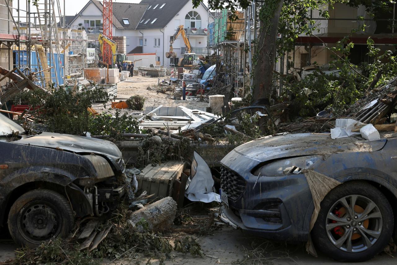 Aftermath of heavy rainfalls in Germany