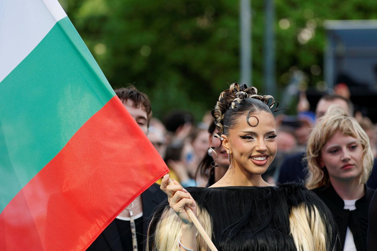 Eurovision Song Contest's 'Turquoise Carpet' event in Vienna