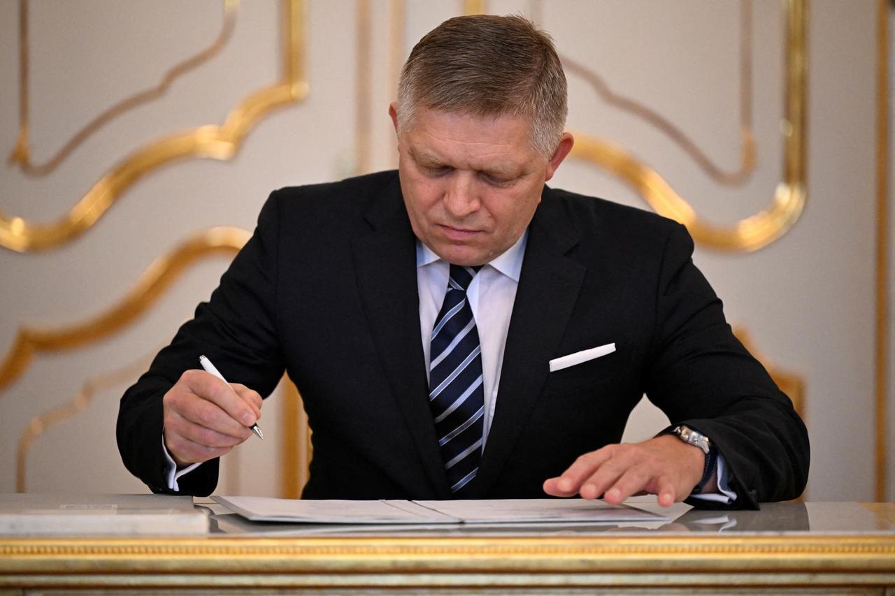 Slovakia's cabinet inauguration, in Bratislava
