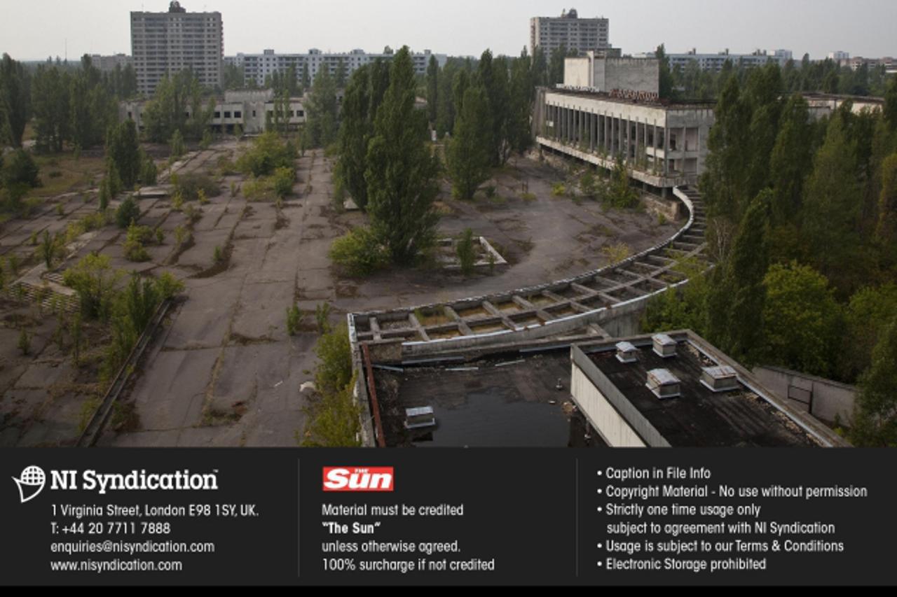 'Chernobyl Nuclear Power Plant explosion anniversary. Visit to the Chernobyl\'s exclusion zone. The town of Pripyat, which was the main town evacuated 36 hours after the power plant explosion. 24 year