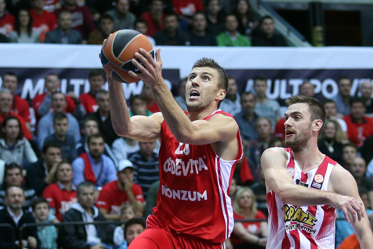 19.11.2015., KC Drazen Petrovic, Zagreb - Turkish Airlines Euroliga, skupina B, 6. kolo, KK Cedevita - Olympiacos Piraeu. Nemanja Gordic.  Photo: Goran Stanzl/PIXSELL