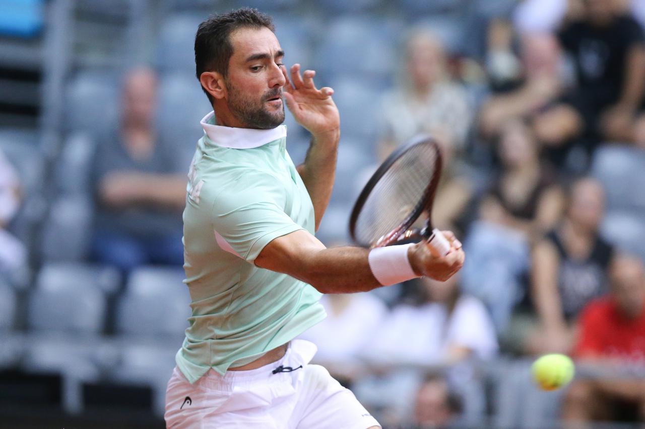 Osijek: Drugi dan Davis Cupa, Marin Čilić - Corentin Moutet