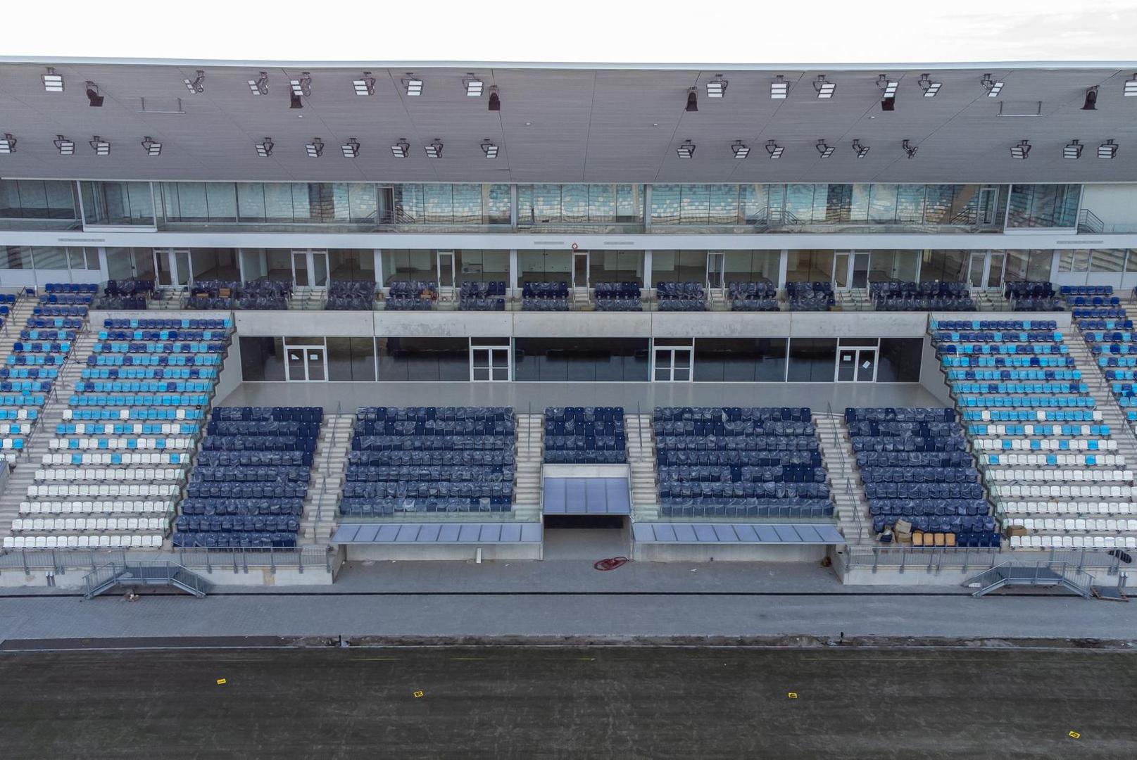 14.03.2023., Osijek - Zracna fotografija novog stadiona NK Osijek koji se nalazi na Pampasu. Photo: Davor Javorovic/PIXSELL
