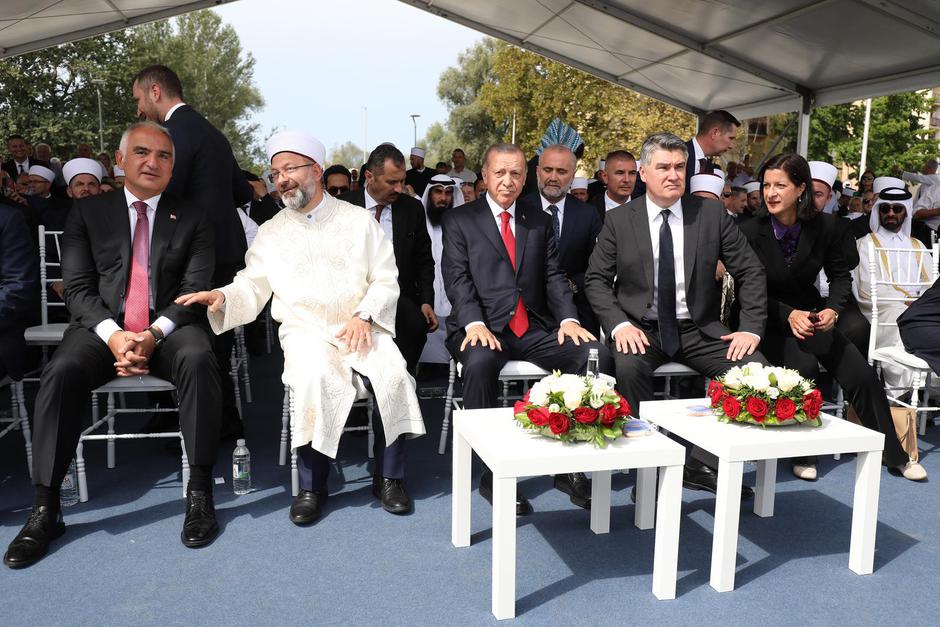 Milanović i Erdogan na svečanom otvorenju Islamskog kulturnog centra i nove džamije u Sisku
