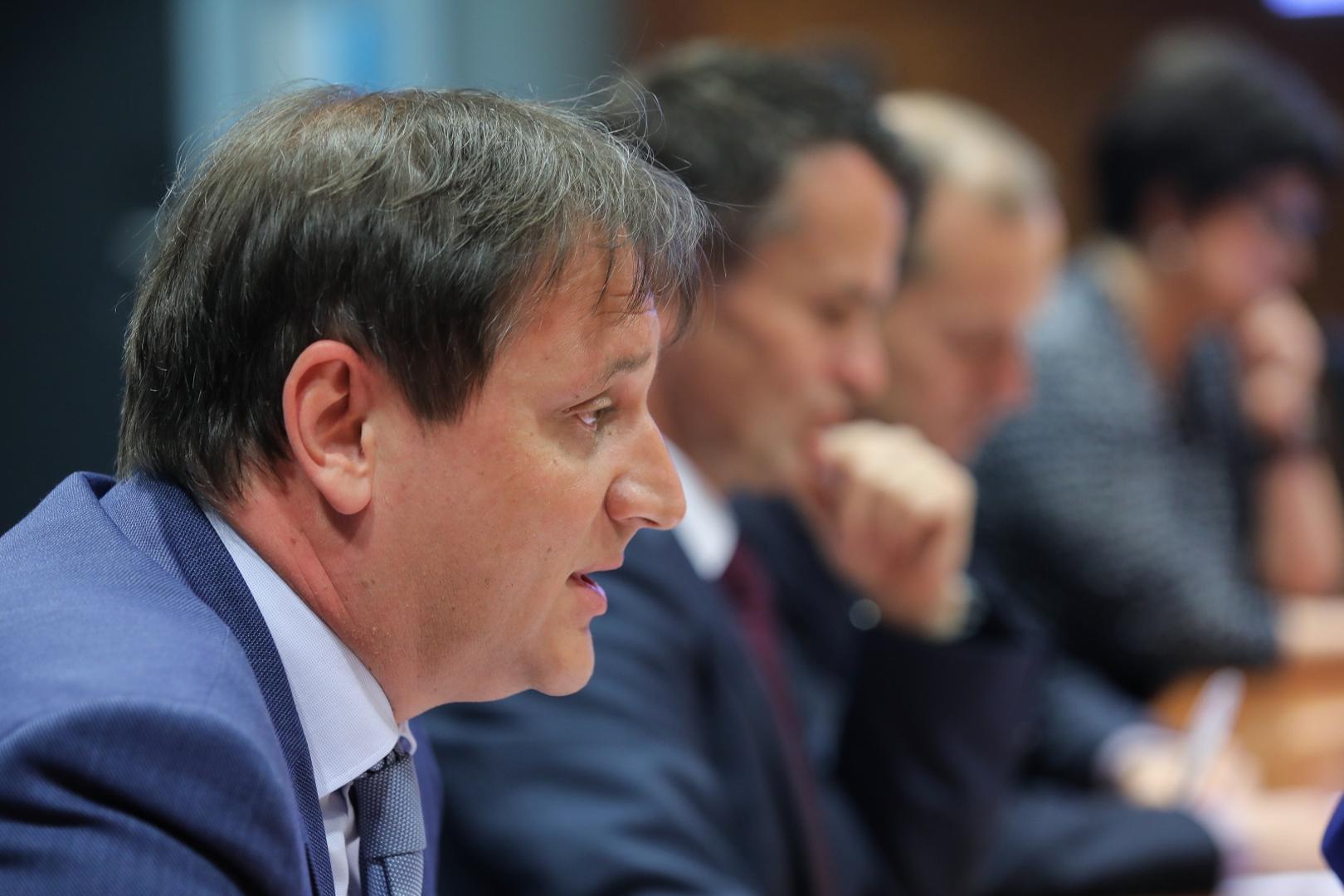 15.06.2020., Zagreb - Hrvatska agencija za nadzor financijskih usluga (Hanfa) predstavila je edukativni portal. Zamjenik predsjednika Jurica Jednacak. Photo: Tomislav Miletic/PIXSELL