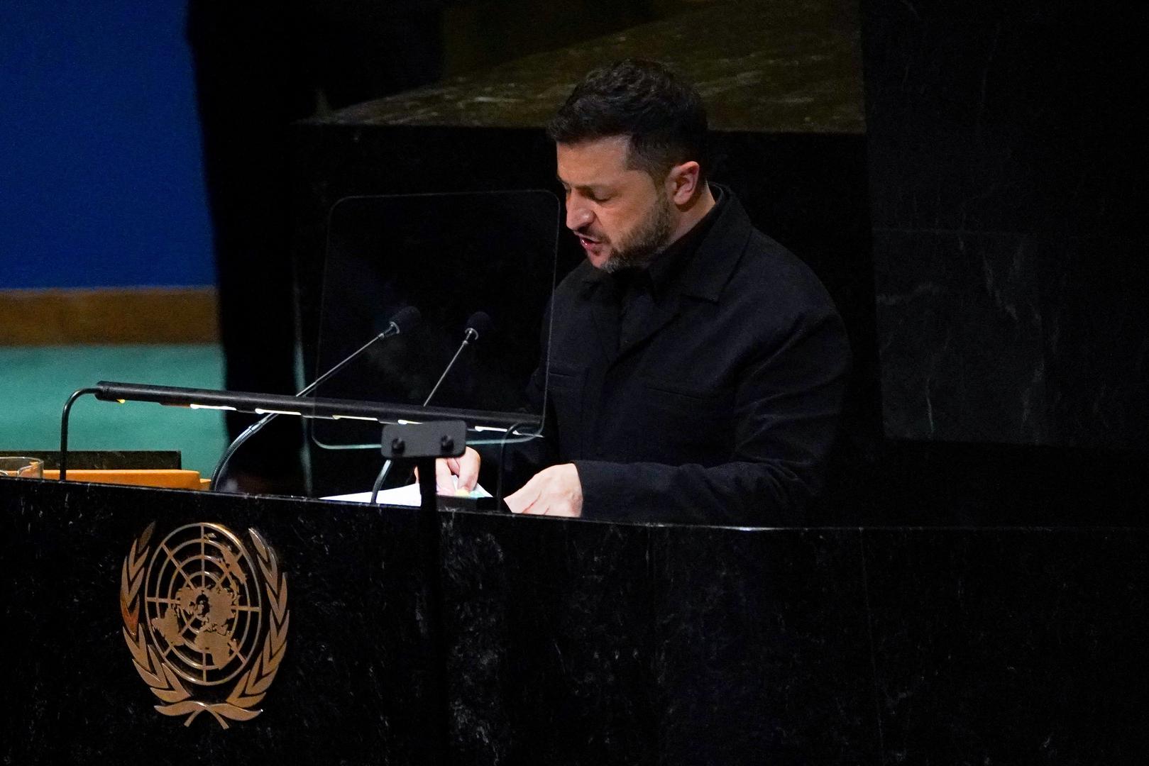 Zelenskij je u svom govoru na Općoj skupštini UN-a kazao da je rat pomogao započeti najdestruktivniju utrku u naoružanju u povijesti te da Ukrajina namjera izvoziti svoje oružje saveznicima.