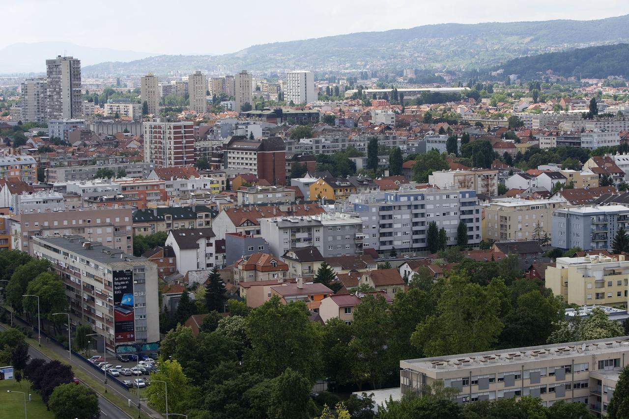 Zagreb: Pogled na grad iz zraka