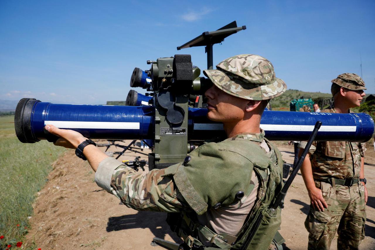 NATO allied troops carry out Swift Response 22 exercises at Krivolak army base