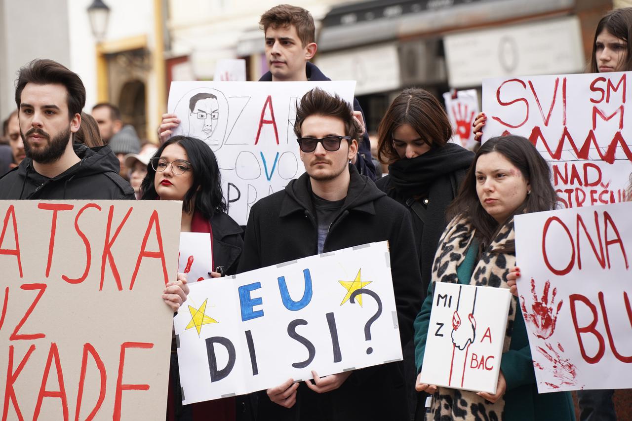 Zagrebački studenti dali podršku studentima iz Srbije 