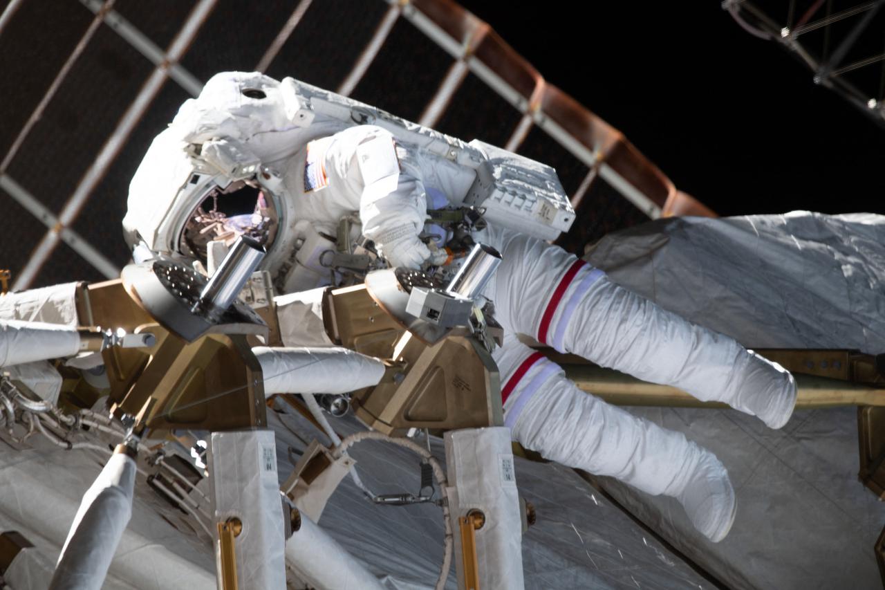 Spacewalk Outside Of ISS