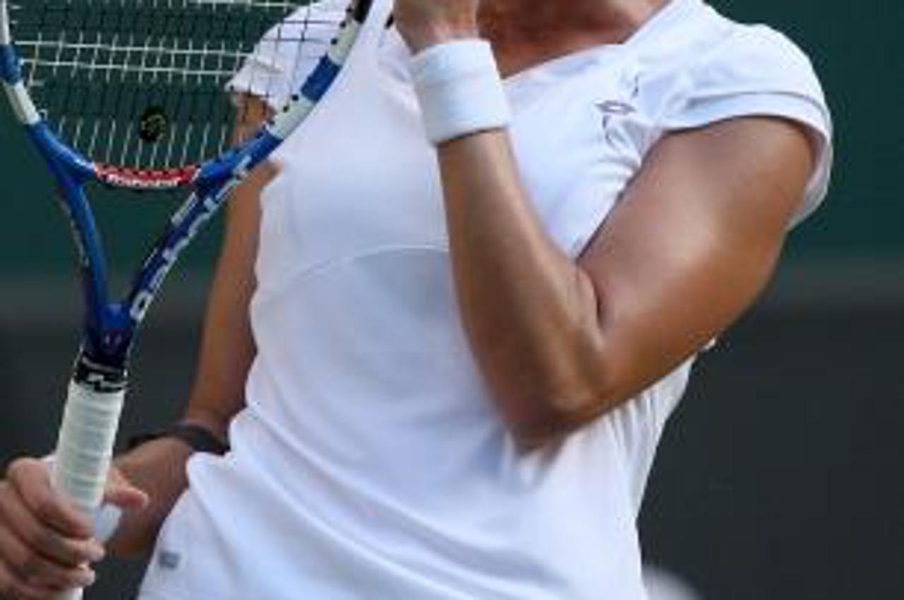 'Croatia's Mirjana Lucic celebrates against Belarus' Victoria AzarenkaPhoto: Press Association/PIXSELL'