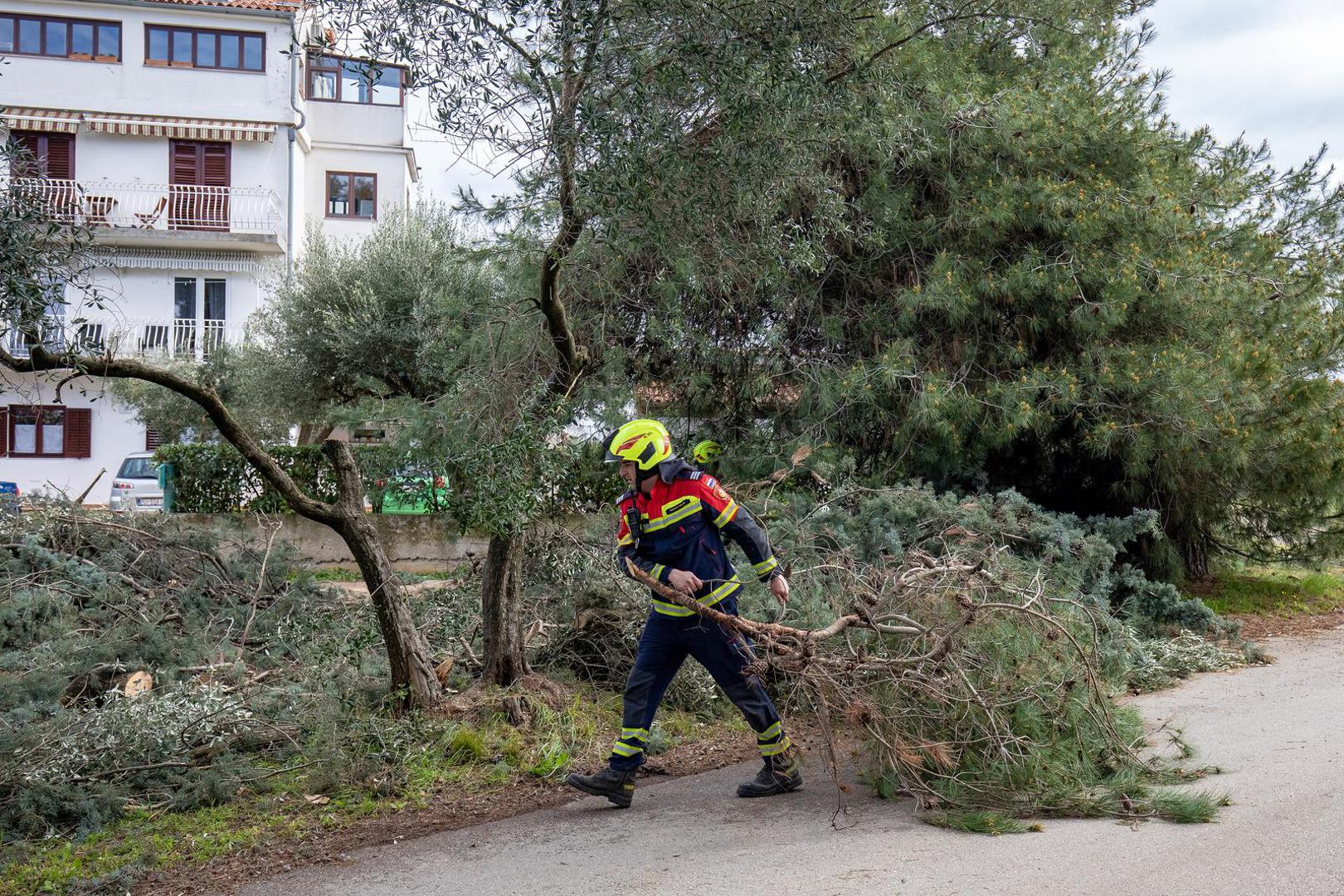 27.03.2023., Rovinj - Steta na ulicama grada koje je poharalo snazno nevrijeme. Photo: Srecko Niketic/PIXSELL