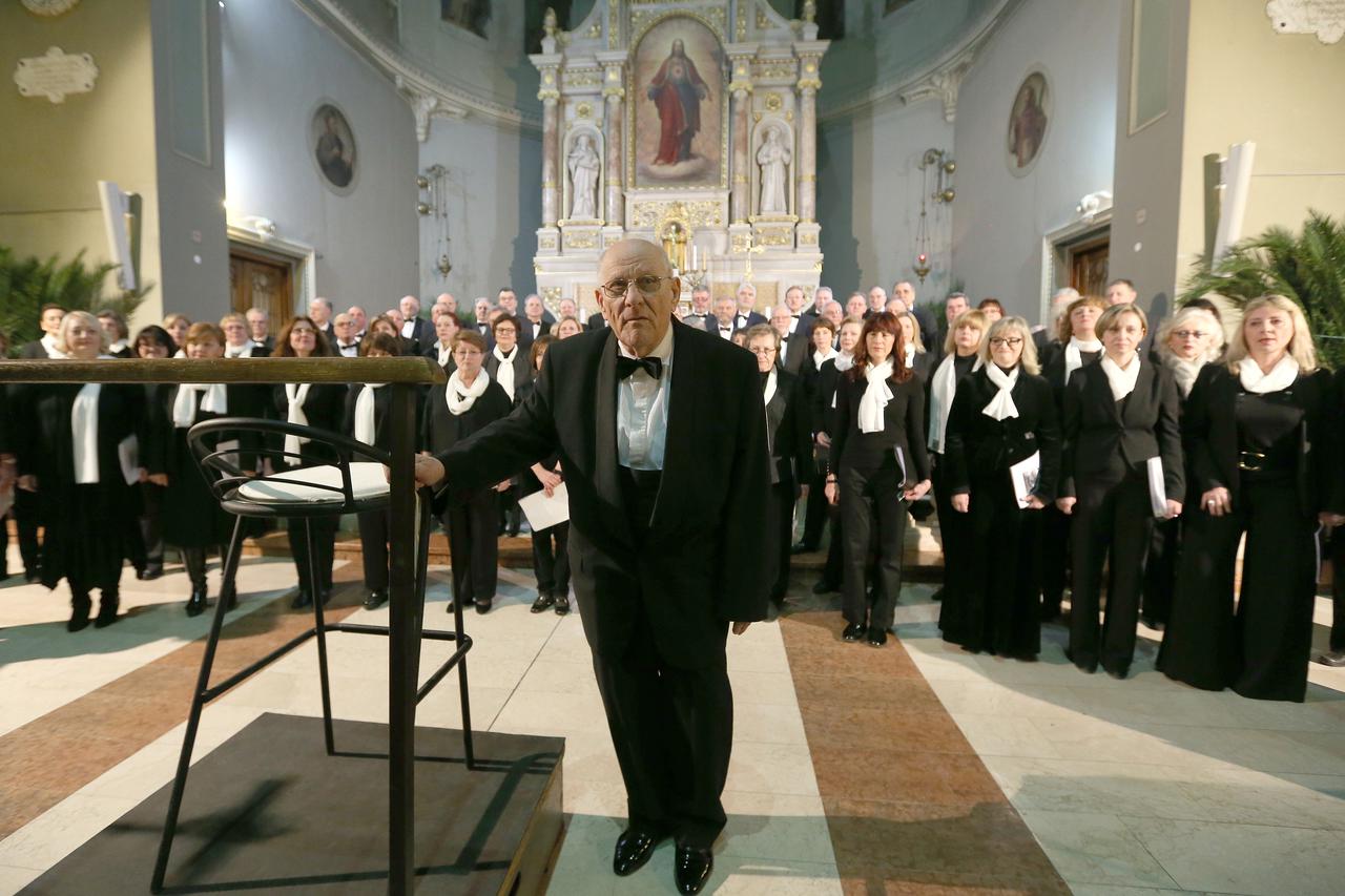 26.02.2017., Zagreb - Koncert Akademskog zbora Ivan Goran Kovacic pod ravnanjem maestra Vladimira Kranjcevica u bazilici Presvetog Srca Isusova.  Photo: Robert Anic/PIXSELL