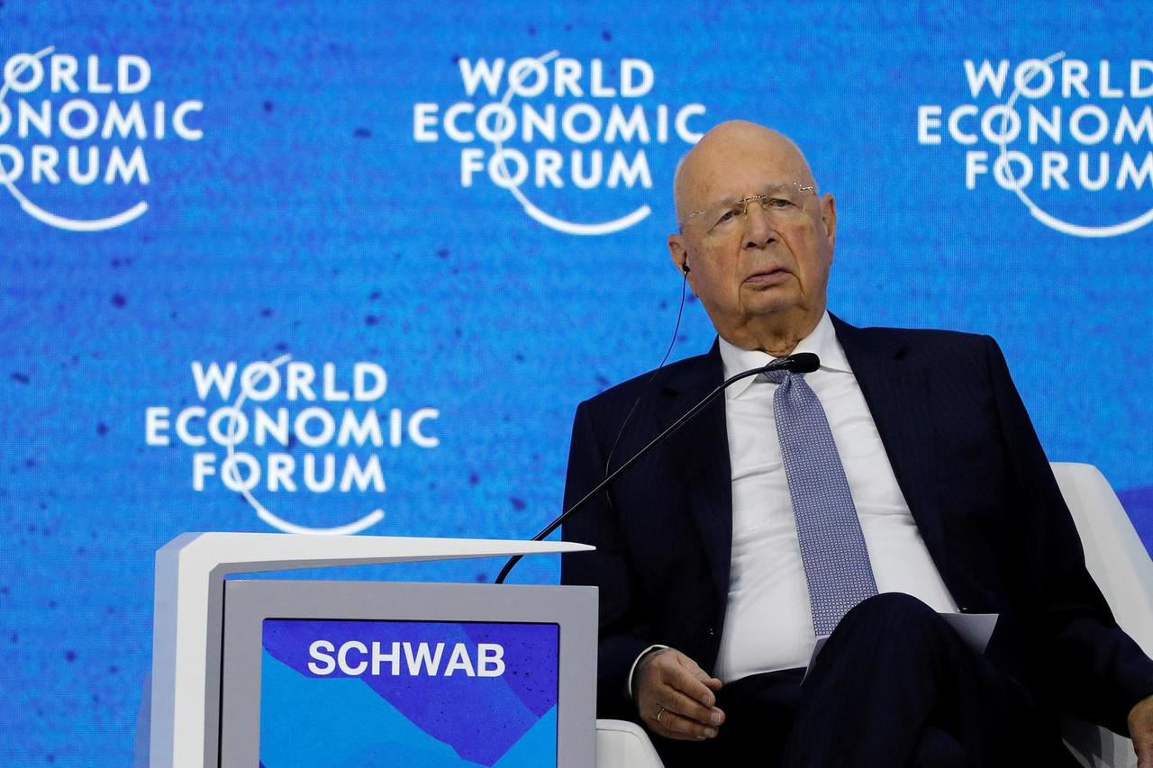 German Chancellor Scholz addresses delegates at the World Economic Forum, in Davos