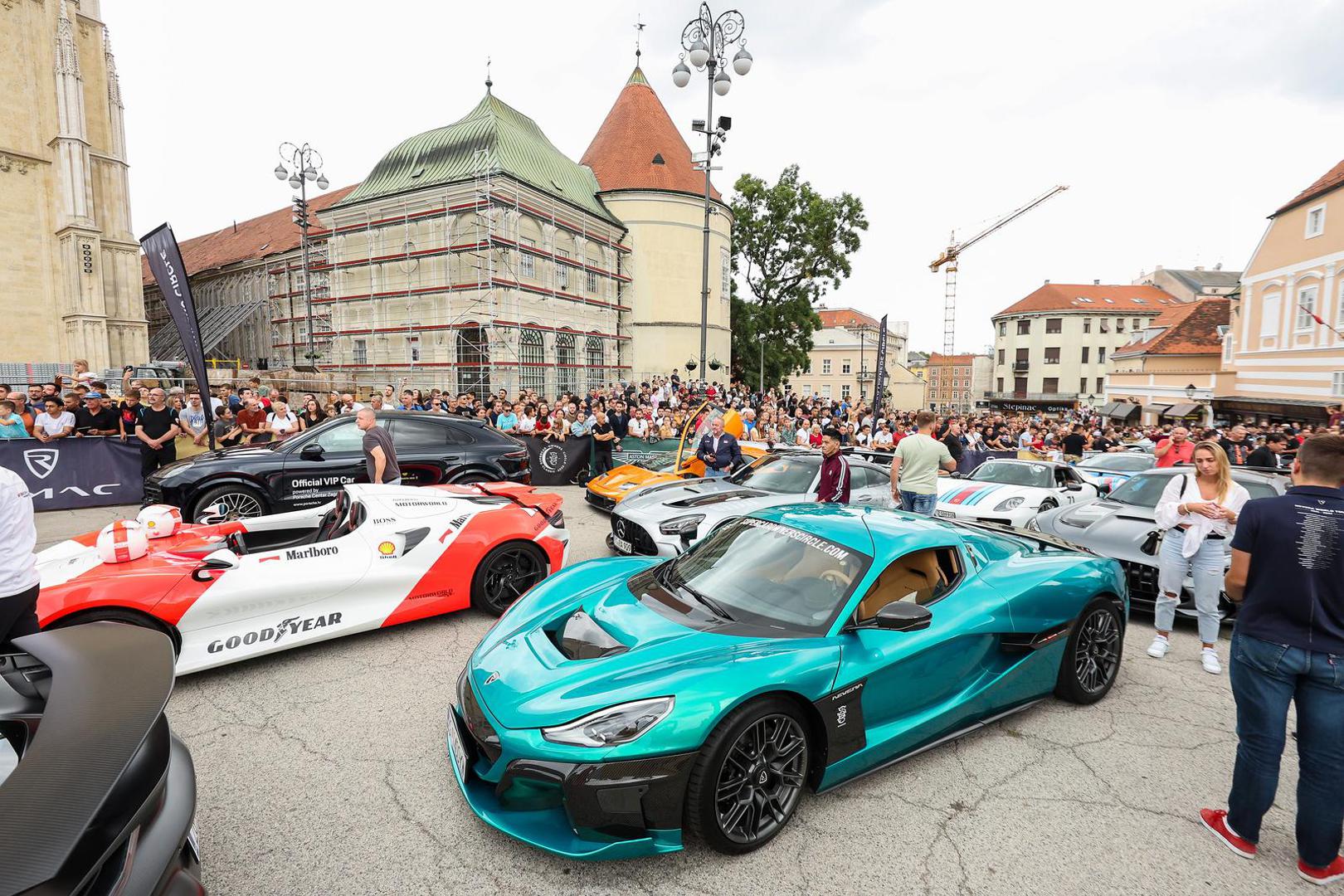 02.09.2022., Zagreb - Ceremonija predstavljanja automobila Supercar Owners Circle Croatia 2022 ispred Katedrale. Photo: Luka Stanzl/PIXSELL