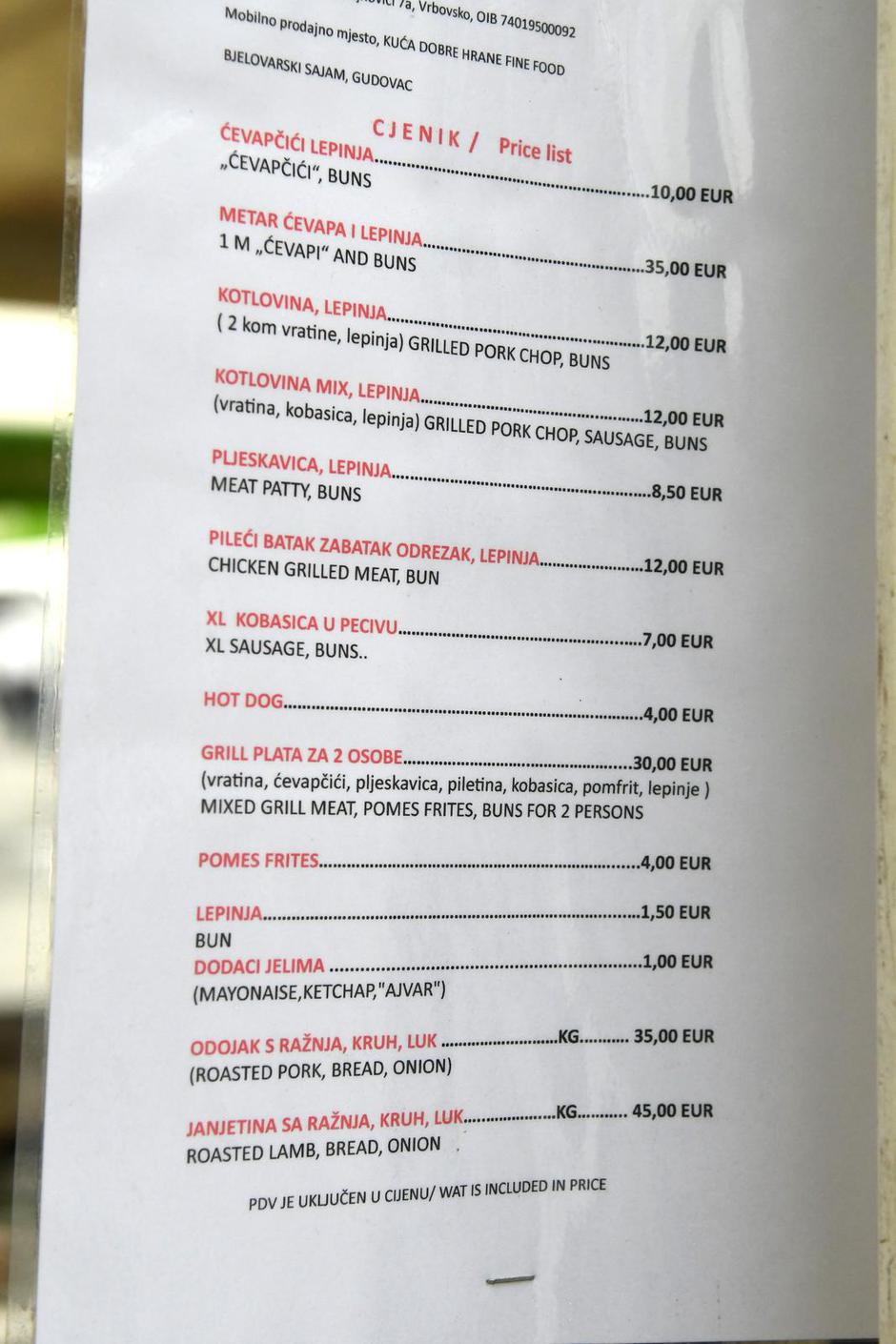 Gudovac: Skupa hrana na Proljetnom međunarodnom sajamu