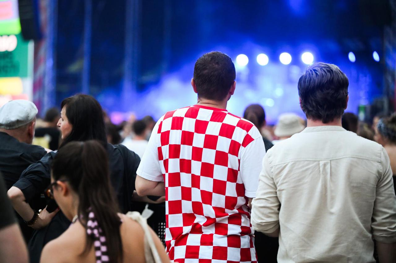 Zagreb: Hrvatski navijači na InMusic festivalu uoči utakmice Hrvatske i Paname
