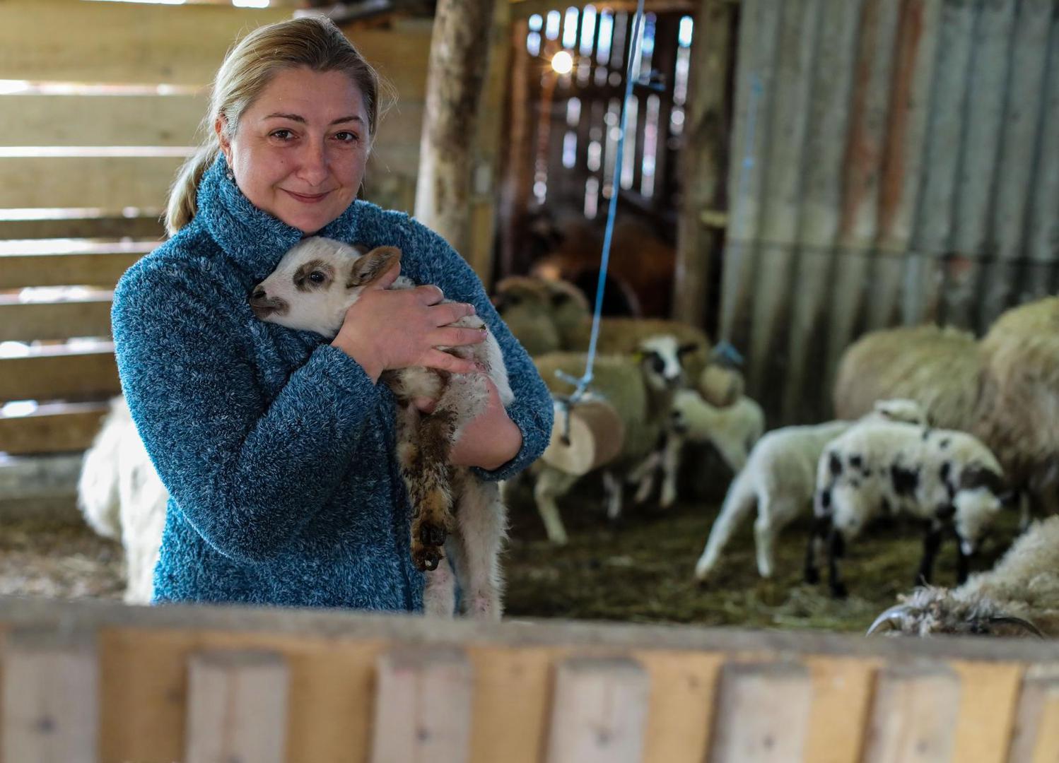 21.01.2021., Petrinja, Strasnik - OPG Martine Milosic iz sela Strasnik pretrpio je velike stete.
Photo: Jurica Galoic/PIXSELL