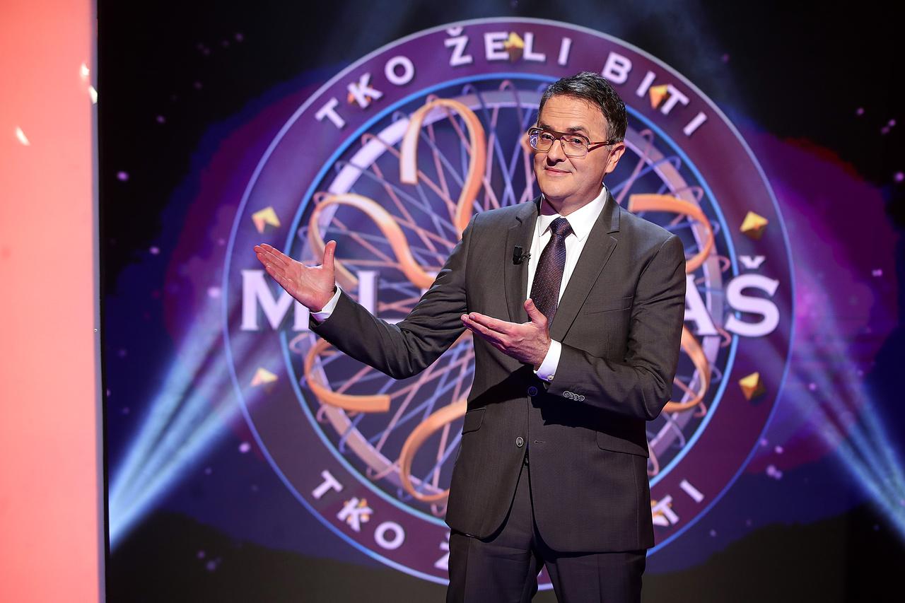 Zagreb: Snimanje kviza 'Tko želi biti milijunaš' ali bez publike 