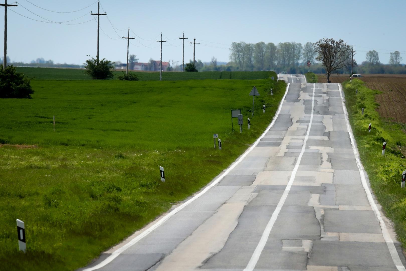 04.05.2021., Vukovar - Drzavna cesta D2 na dionici Vukovar - Ilok. Photo: Dubravka Petric/PIXSELL