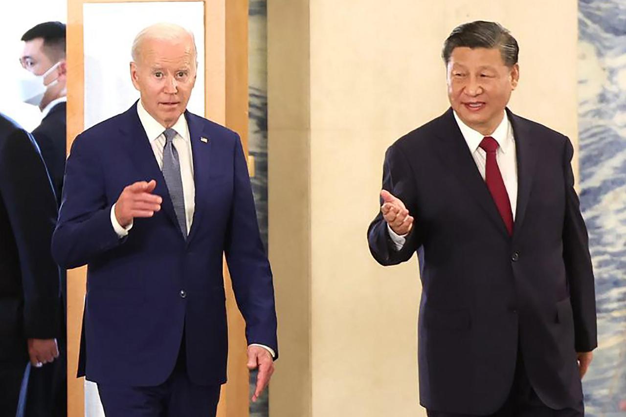 US President  Biden And China's President Xi Meet in Indonesian