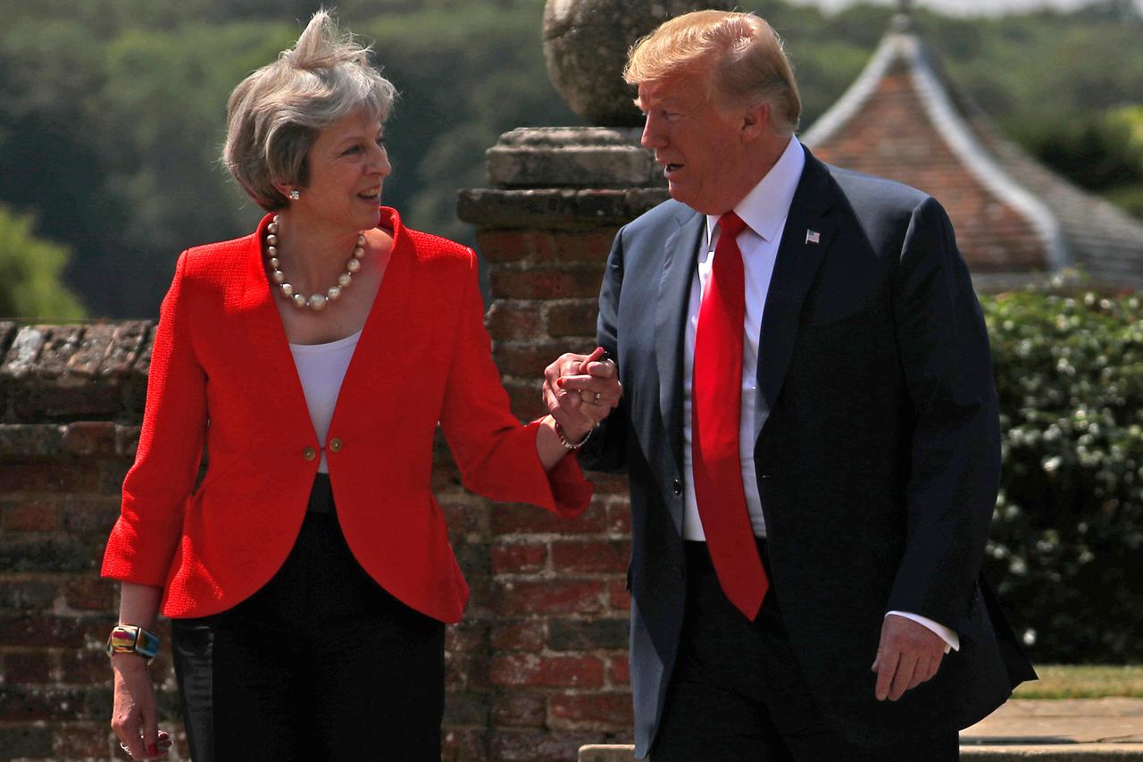 Theresa May i Donalds Trump