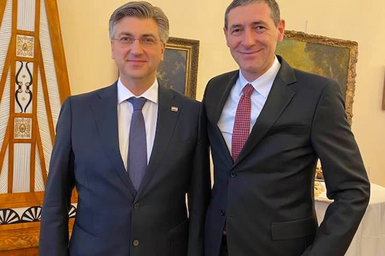 Ante Kotromanović i Andrej Plenković
