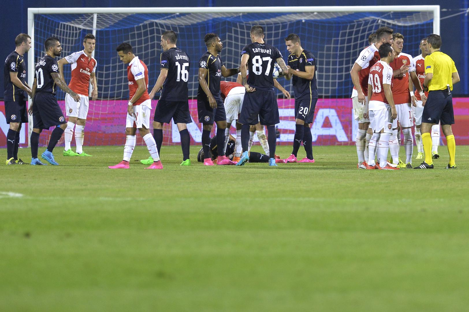 Stvari su za hrvatskog prvaka postale još bolje u 40. minuti kada je nervozni Giroud srušio Pinta i zasluženo dobio drugi žuti karton.