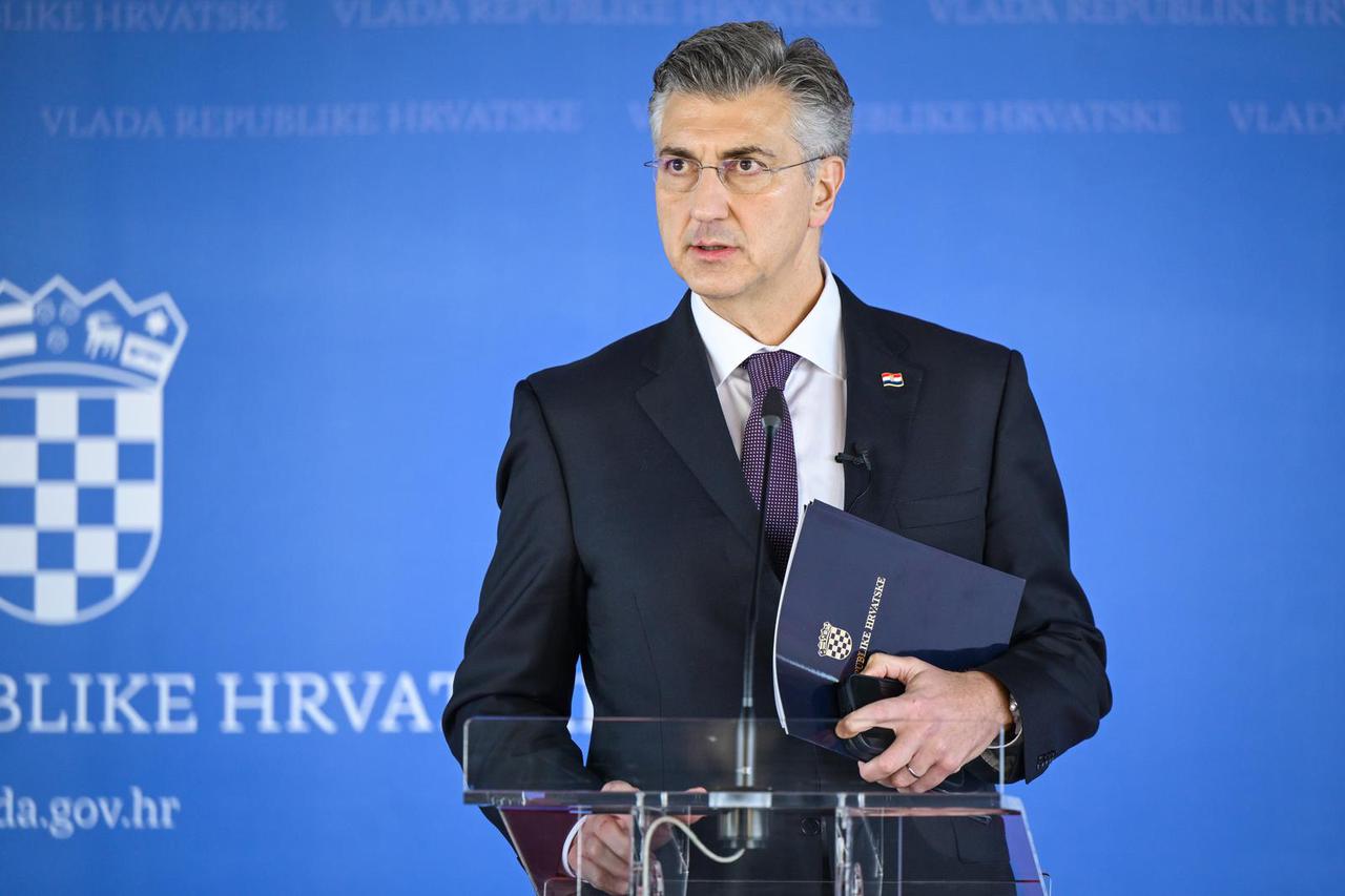Zagreb: Premijer Plenković dao je izjavu za medije nakon sjednicer Vlade