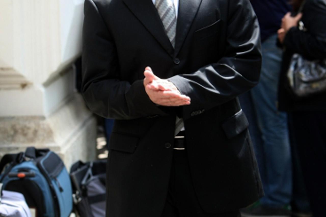 \' 15. 05. 2009.,  Zagreb, Hrvatska -  Robert Pesa, Zupanijski sud, Veliki Maestro - Zupanijski sud u Zagrebu proglasio je bivseg potpredsjednika HFP-a Josipa Matanovica krivim za primanje i davanje m