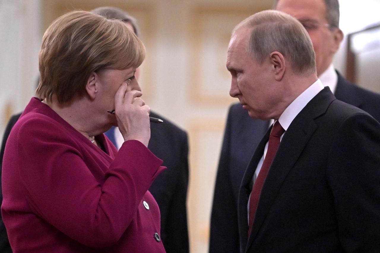 Angela Merkel i Vladimir Putin