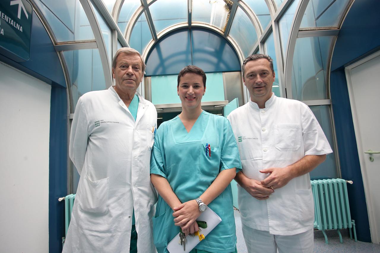 19.11.2014., Zagreb - Jednodnevna kirurgija u KB Dubrava. Mirko Sarlina, Djana Vanjak Bielen i Josip Pavan.  