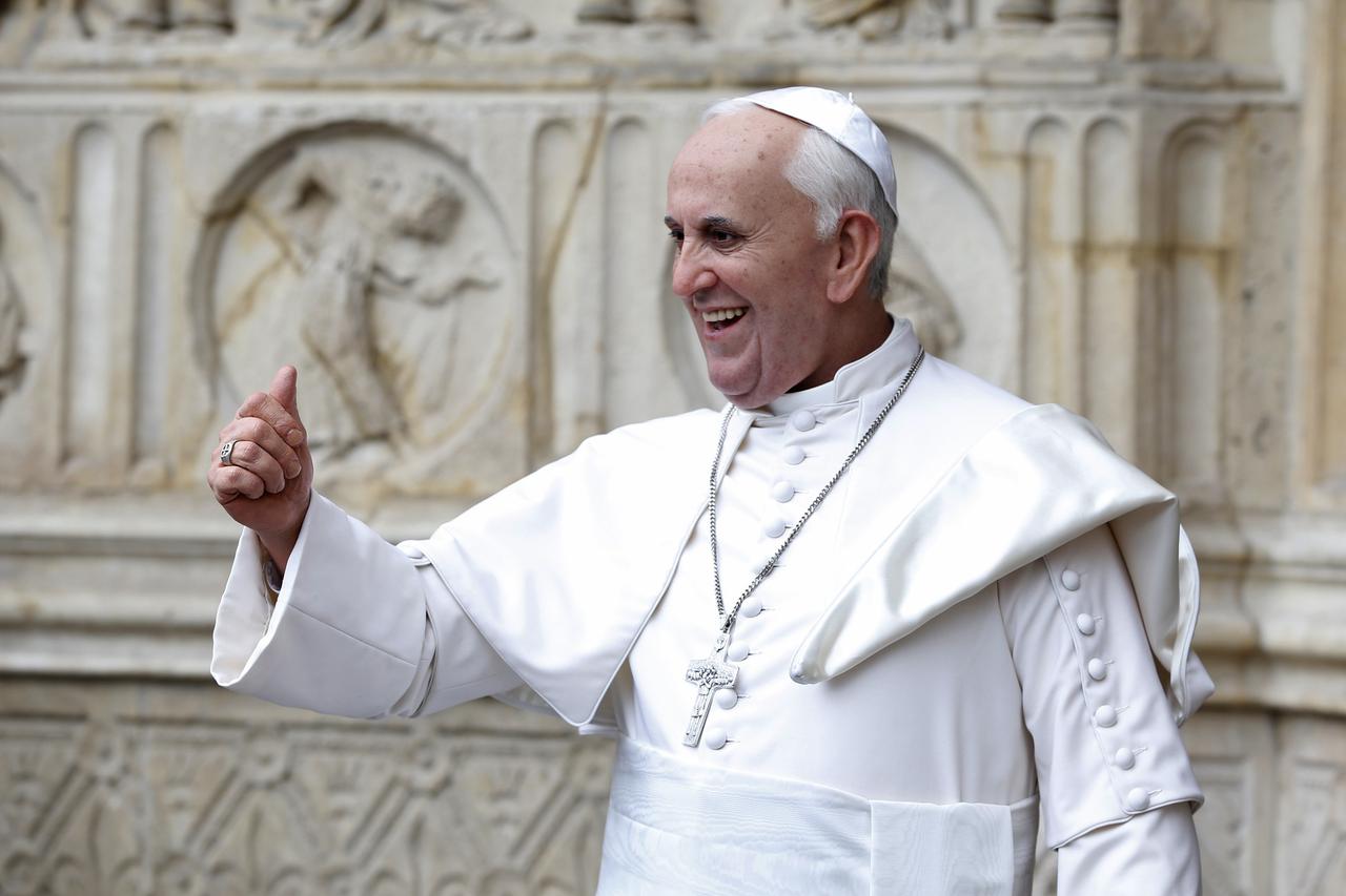 Voštana figura pape Franje