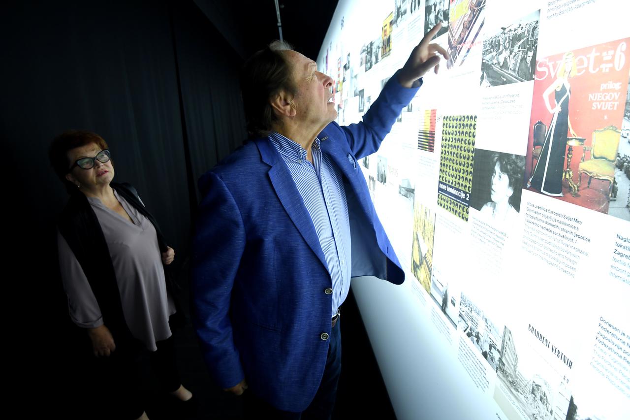 Zagreb: Zdenka Kovačićek i Miro Ungar razgledali izložbu "Šezdesete u Hrvatskoj"