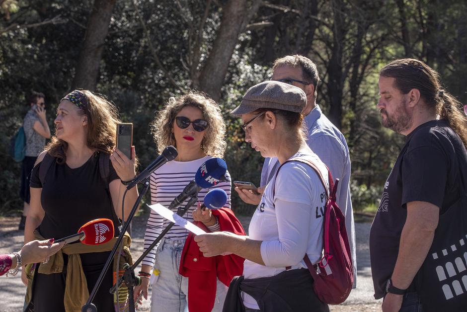 Pula: Konferencija nakon što su uklonjene trake ograđene šumice na Lungomareu 