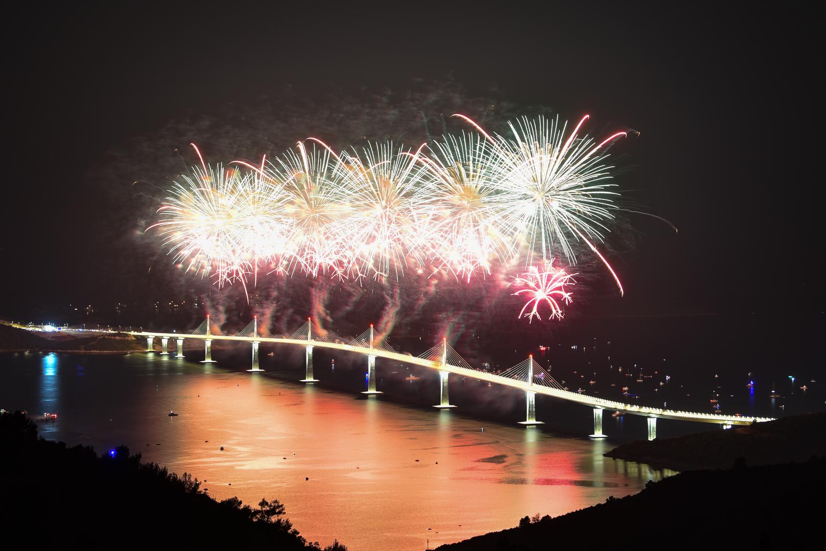26.07.2022., Komarna - Sluzbeno otvorenje Peljeskog mosta.   Photo: Matko Begovic/PIXSELL