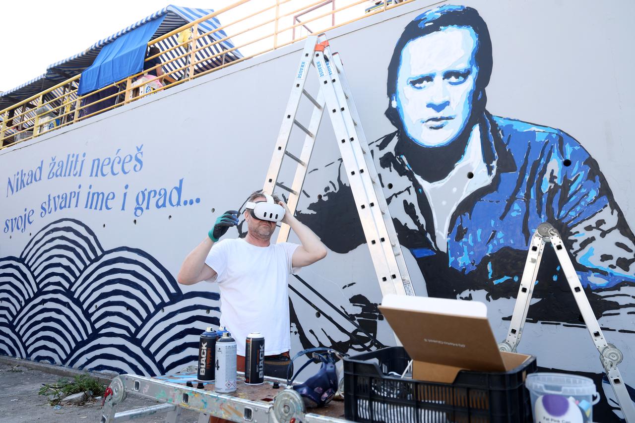 Šibenik: Street Art umjetnici izradili su mural posve?en  Arsenu Dedi?u
