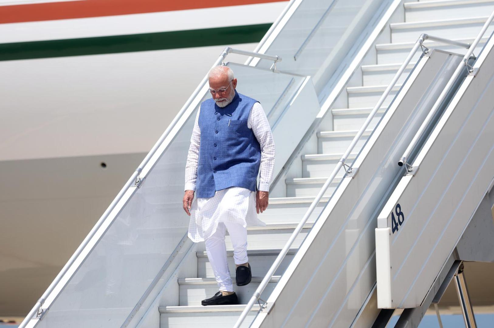 18.06.2025., Zagreb - Dolazak predsjednika Vlade Republike Indije Narendre Modija u Zracnu Luku "Franjo Tudjman" Photo: Slavko Midzor/PIXSELL