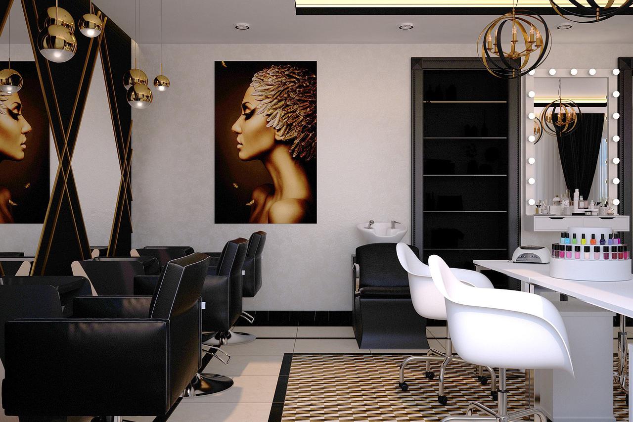 Kozmetički salon, ilustracija