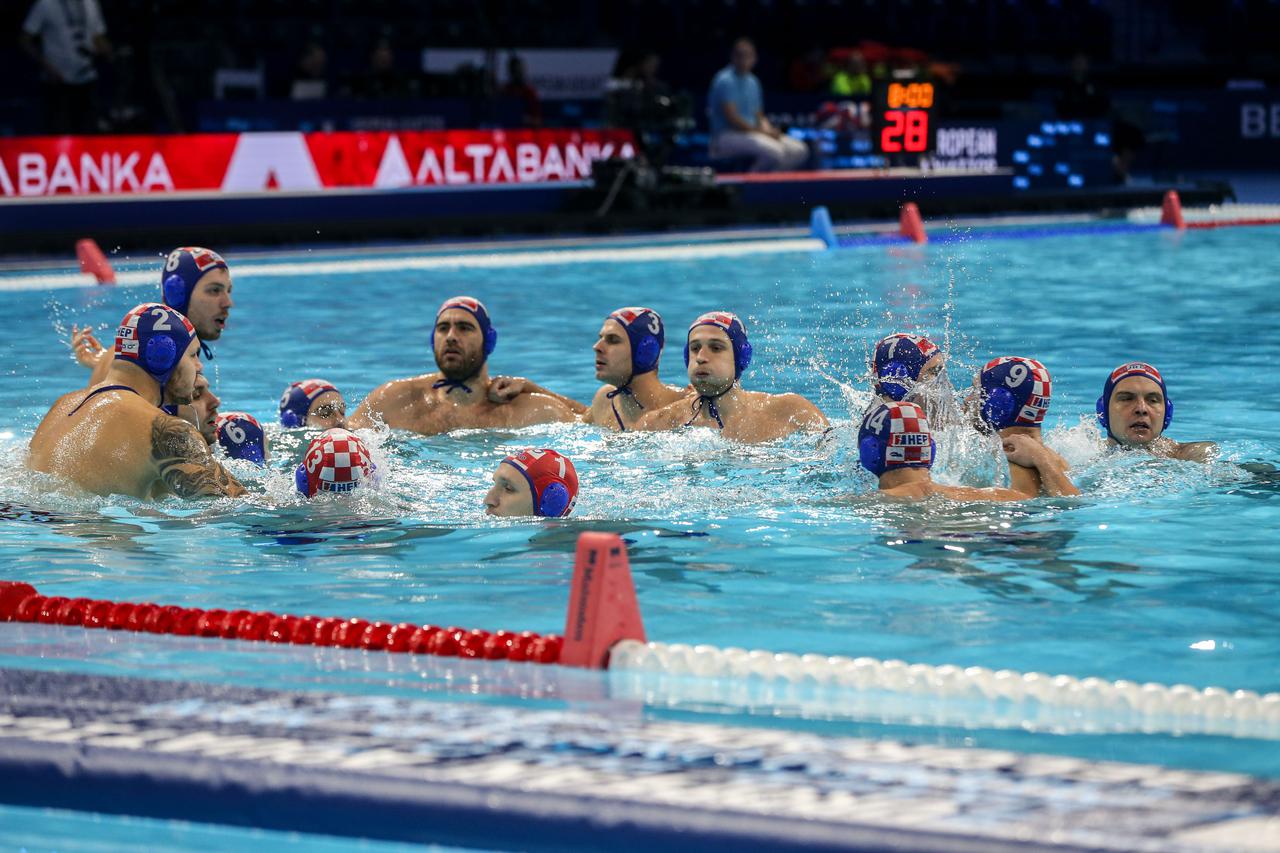 Beograd: Utakmica 2. kola 37. Europskog vaterpolo prvenstva, Gruzija - Hrvatska