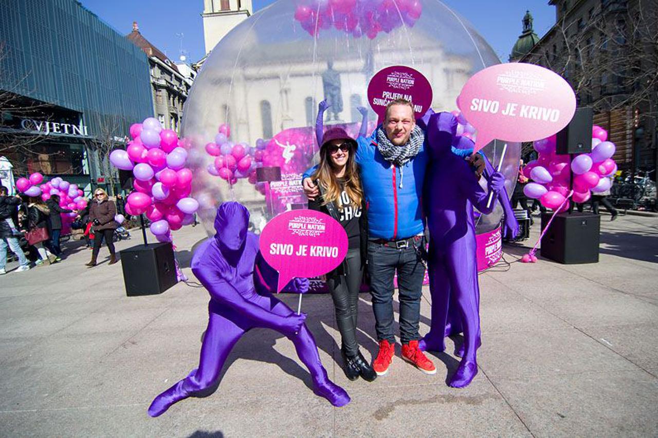 POznati u ljubičastom