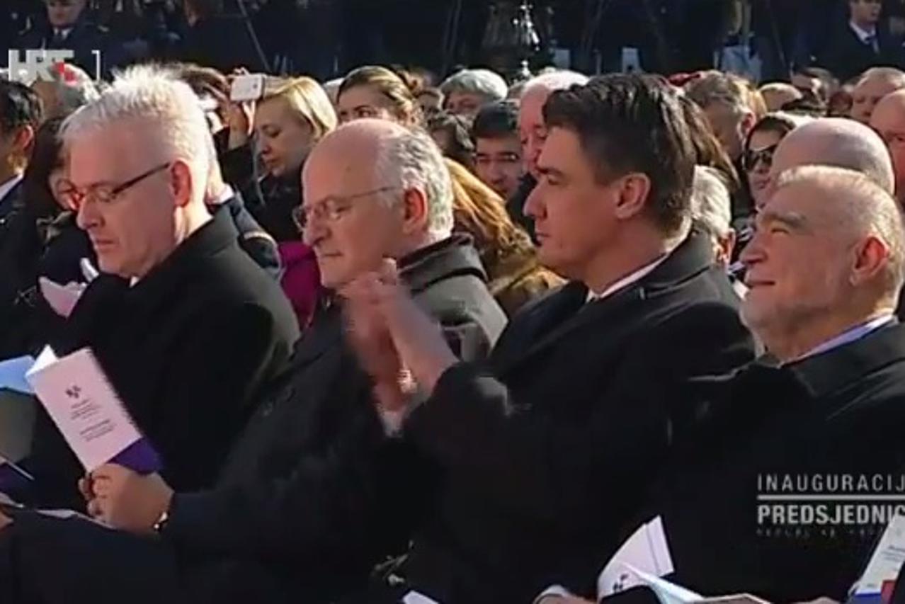 Zoran Milanović sam plješće Mesiću i Josipoviću